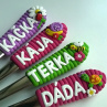 Lžičky se jmény (18 cm)na přání