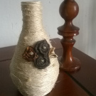 Váza dekorovaná burlap
