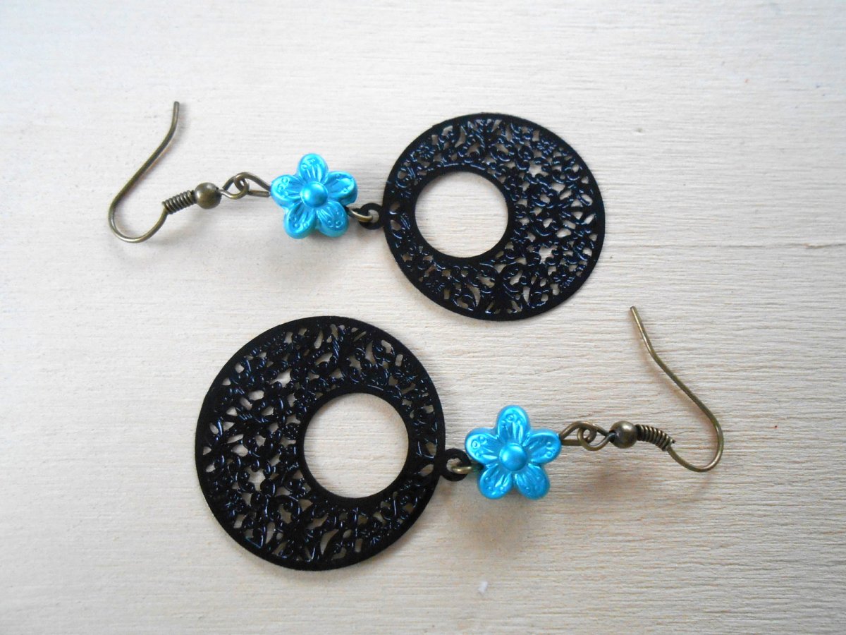 Náušnice černé (95/15)