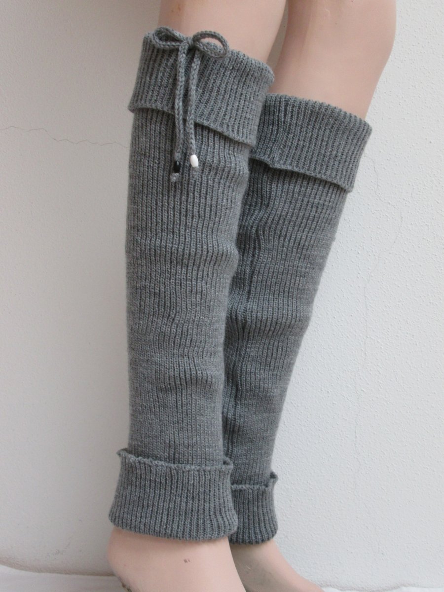 Návleky na nohy šedé