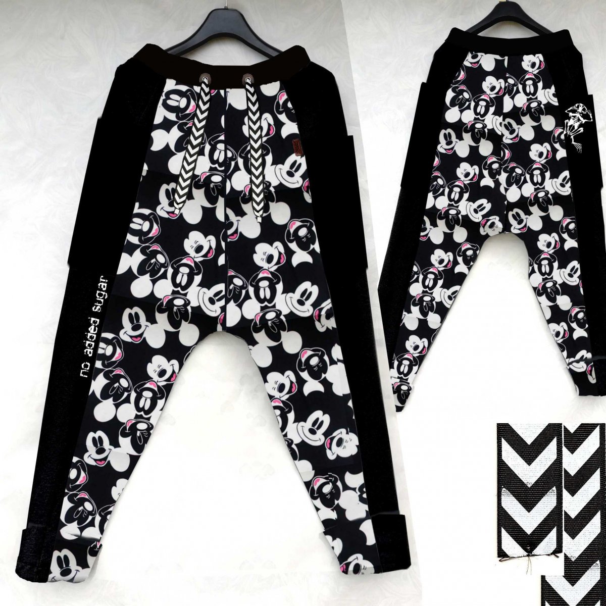 kalhoty z teplákoviny, mickey, S-XL