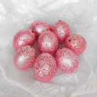 Kraslice - Velikonoční vajíčka - růžová perleť
