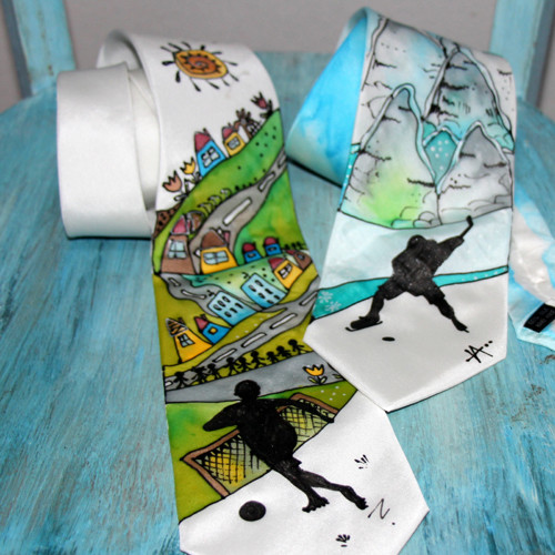 Malovaná kravata s fotbalistou SKLADEM