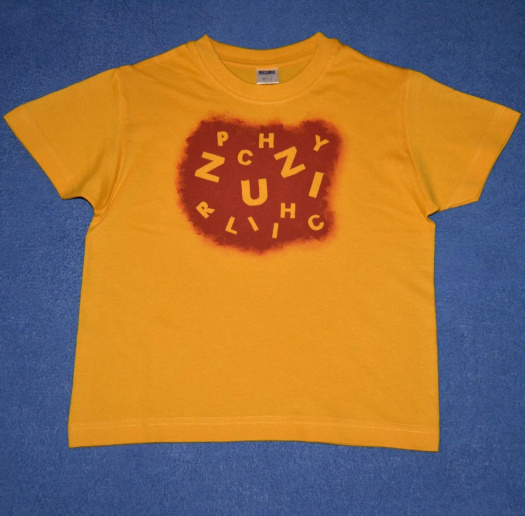 Žluté dětské tričko s písmenky (ZUZI) - 6 let 3369194