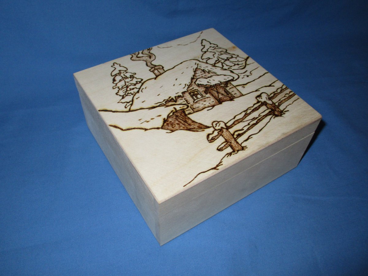 zasněžená chaloupka