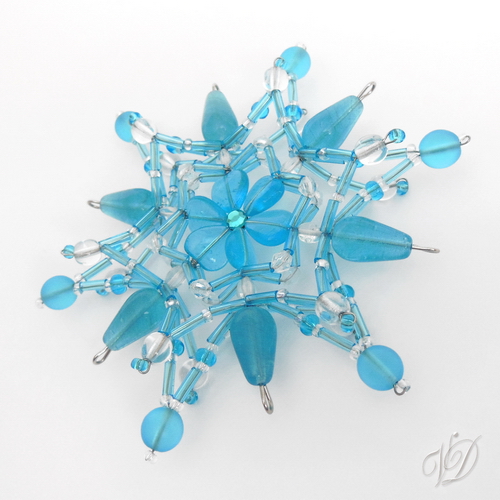 Korálková hvězda trio tyrkys (KO047)