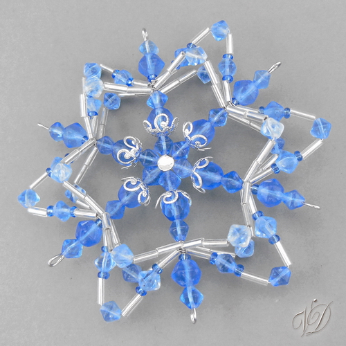 Originální vánoční korálková hvězda TRIO - KO073