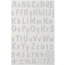 Plastová šablona A4 abeceda + čísla (9320913)
      