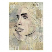 Rýžový papír Obličej ženy (DFSA4375)
      