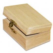Dřevěná krabička se zavíráním 10,5x6,8x4,9cm (KL114)
      