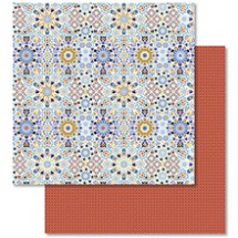 Třpytivý oboustranný papír na scrapbook Arabesky mix (703100270)
      