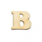Písmeno B 4x4cm - dřevěný výřez (1ks) (10158)
      