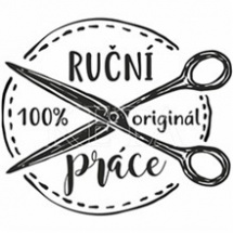 Ruční práce 100% originál č.1015 - gumové razítko na dřevě (1ks) (KETA_1015)
      