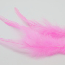 Peříčka bažantí ocasní, barvená - barva růžová 4ks