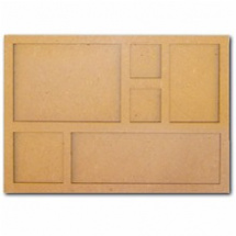 Shadow box - rámeček s dělením 40x30x0,3cm (KF465)
      