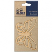 Motýl 10x7cm Bare Basics - Dřevěná dekorace k zavěšení (1ks) (PMA 174606)
      
