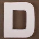 Bílé kartonové písmeno D 11,7x10x1,5cm (AC256)
      