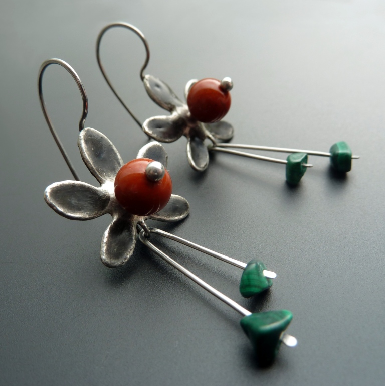 Náušnice - Květinky