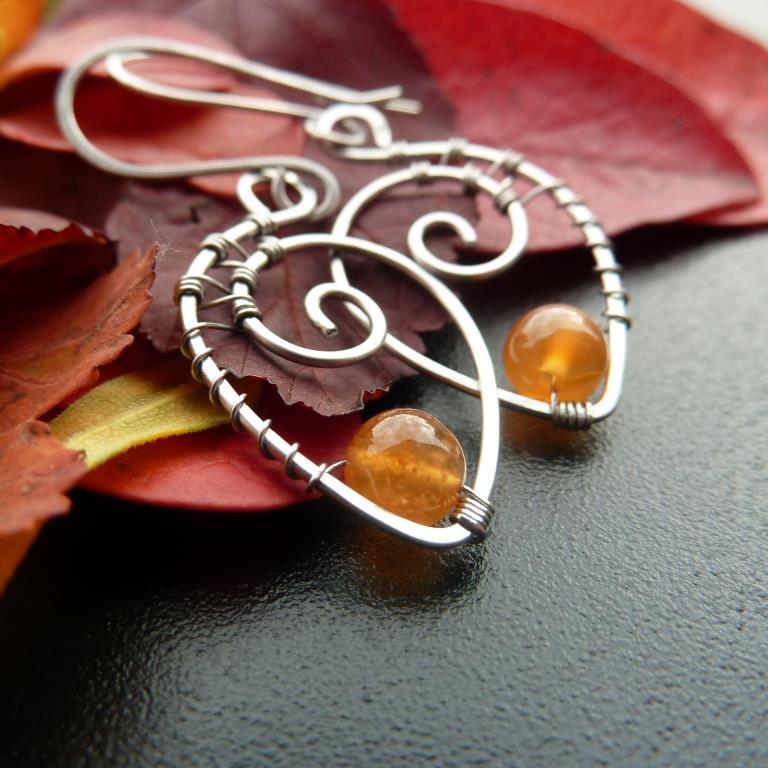 Lístečky s karneolem