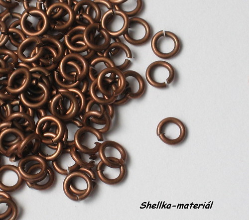 1393.MOSAZ-Kroužky/ 5mm/ 50 kusů