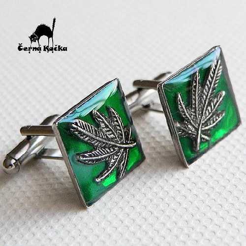 Konopné manžetové knoflíčky