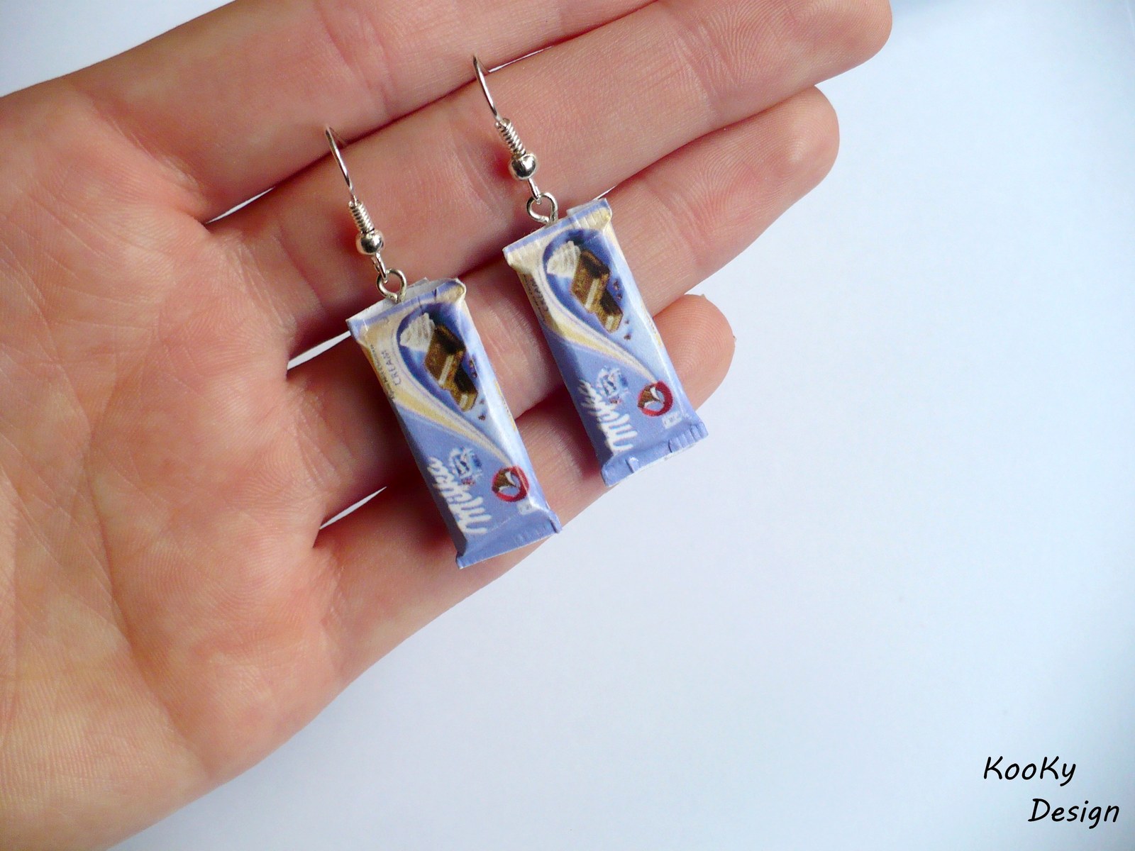 Visací náušnice - milky