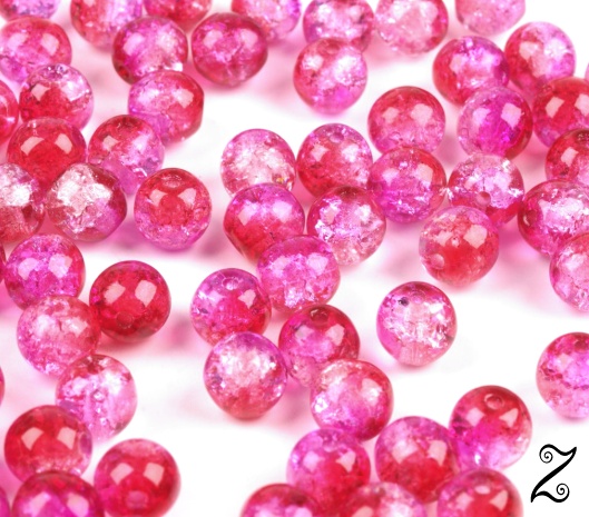 Praskané korálky, 6 mm (20ks)