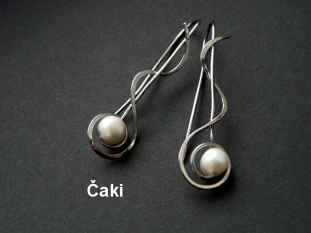 Perlové kouzlo, provlékací naušnice