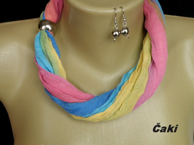 Krása šálového náhrdelníku,souprava