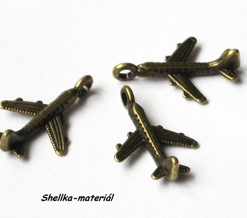 1389.Letadlo/ 20x15mm/ 10 kusů