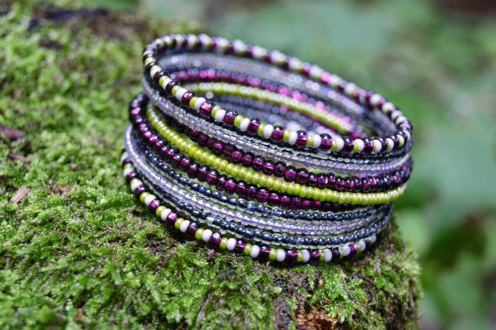 Z mechu a kapradí - náramek na ruku
