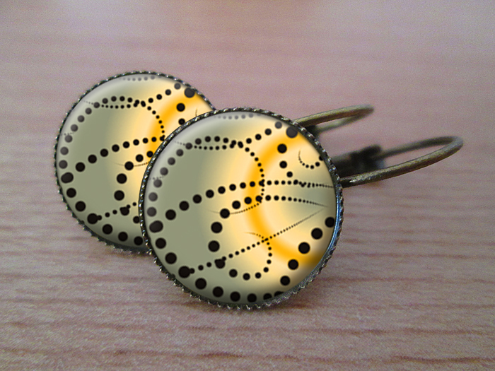 VINTAGE VISACÍ NÁUŠNICE - Svítání