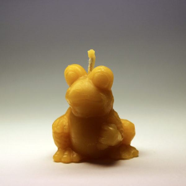 Svíčka z včelího vosku - žába