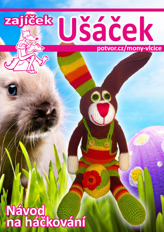 Háčkovaný zajíček ušáček - návod