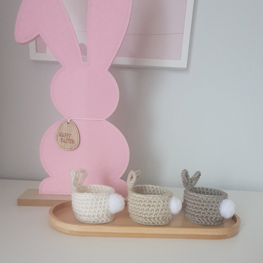 Košíčky - velikonoční zajíček  - set 3 ks