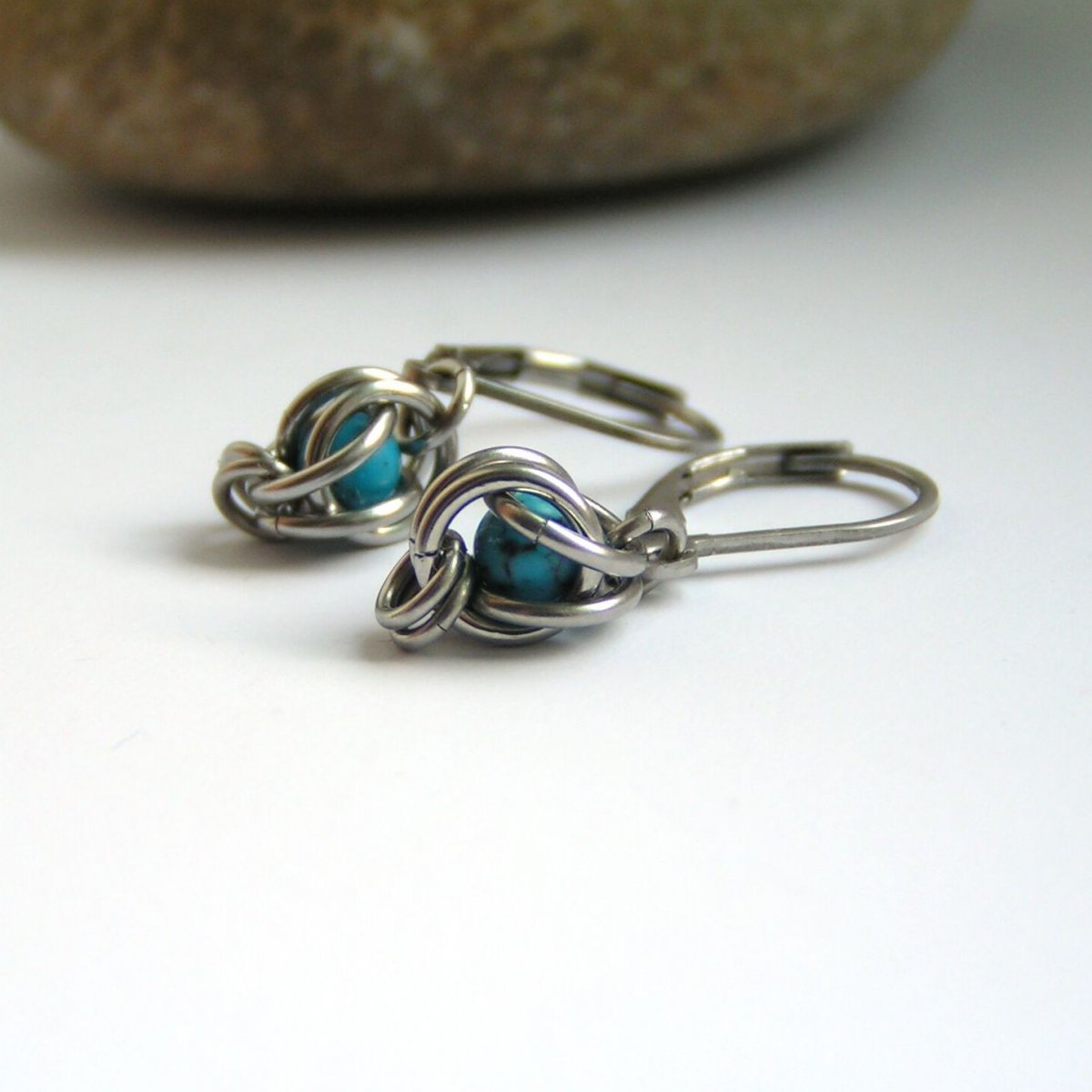 Zakletý tyrkenit - dětské náušnice