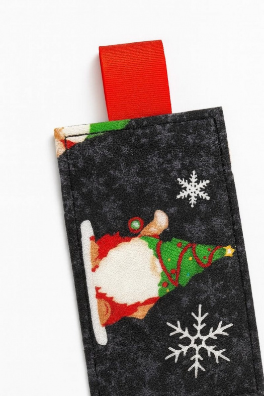 Vánoční látková záložka s trpaslíky