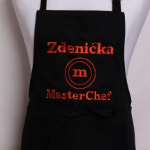 Kuchařská zástěra černá Masterchef