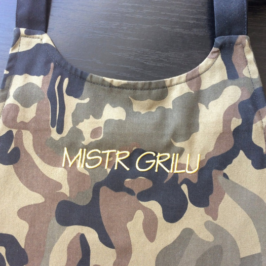 Zástěra - MISTR GRILU - maskáčová