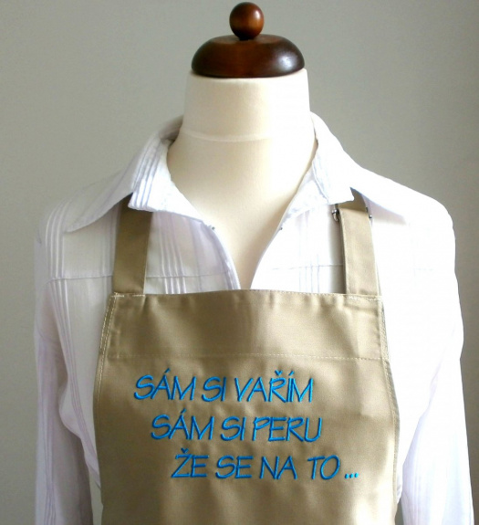 Zástěra "singles" - písková