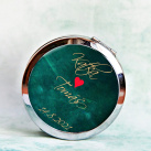 zrcátko nejen svatební Smaragdová / zelená