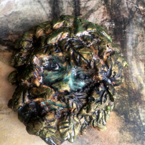 keramický obrázek Zelený mužík