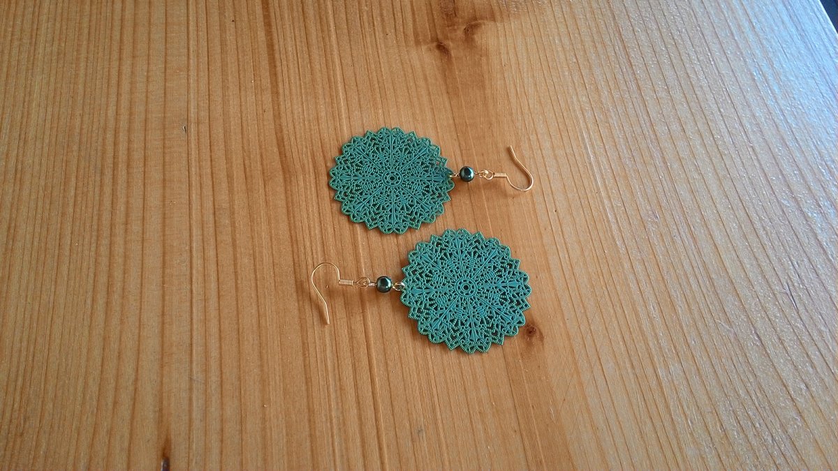 Náušnice zelené (891/15)