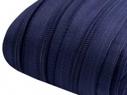 Zip spirálový 3 mm (1m) - tmavě modrá