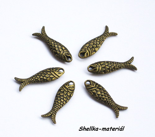 1410.Ryby/ 24x7mm/ 10 kusů