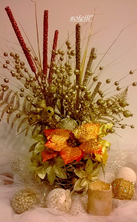 Luxusní zlatá dekorace/ klasy