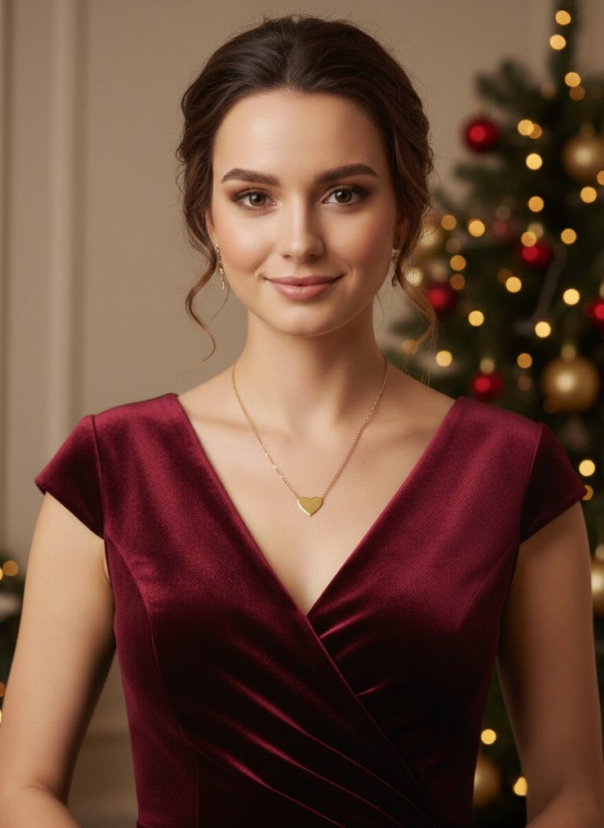 Řetízek se srdíčkem - pozlacená S.Steel