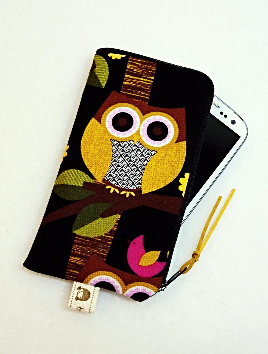 ŽLUTÁ SOVA - OBAL NA MOBIL