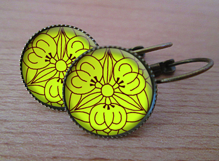 VINTAGE VISACÍ NÁUŠNICE - Omamné