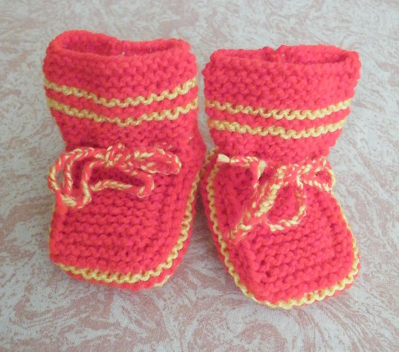 dětské bačkůrky žluto-červené